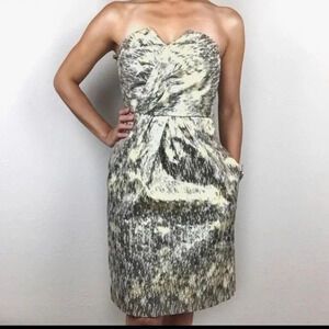 gianni bini strapless Metallic dress.Size 12